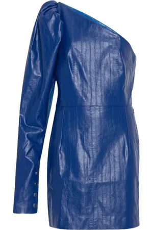 ROTATE Kleedjes, Dames, Blauw, L, One-Shoulder Jurk