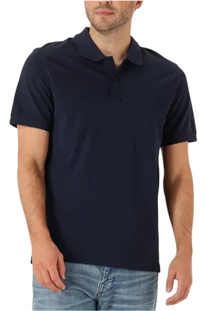 Scotch&Soda Tops, Heren, Blauw, M, Katoen, Heren Logo Pique Polo Shirt
