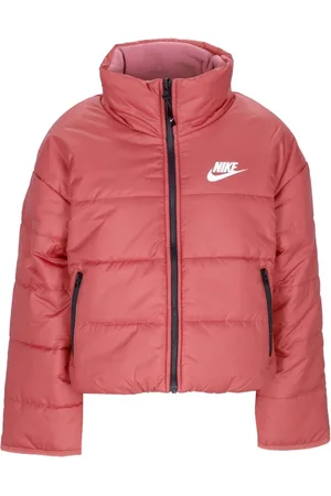 Nike Jassen, Dames, Roze, L, Polyester, Reversibele Classic Donsjas