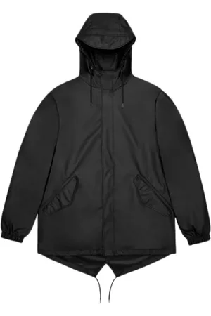 Rains Jassen, unisex, Zwart, L, Fishtail Jacket 18010