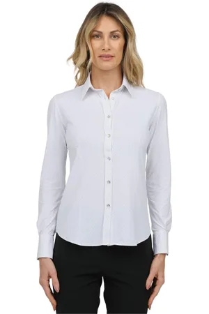 RRD Blouses & Shirts, Dames, Wit, L, No-Iron Technische Stoffen Overhemd