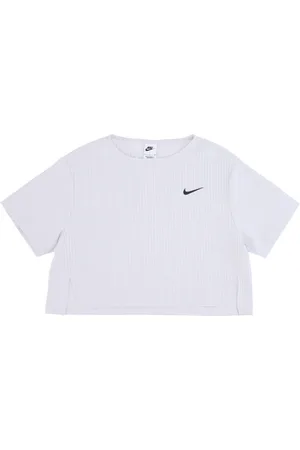 Nike Tops, Dames, Grijs, L, Katoen, Rib Jersey Top