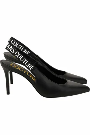 VERSACE Schoenen, Dames, Zwart, 41 EU, Platte schoenen