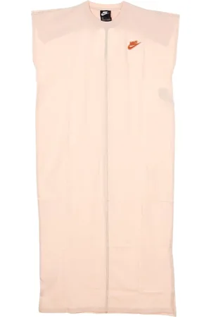 Nike Kleedjes, Dames, Oranje, XS, Katoen, Earth Day Jurk van French Terry