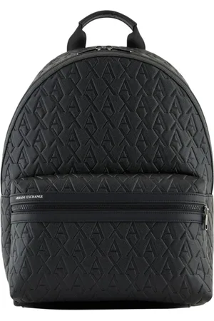 Armani Exchange Tassen, Heren, Zwart, ONE Size, Elegante Adelaar Rugzak