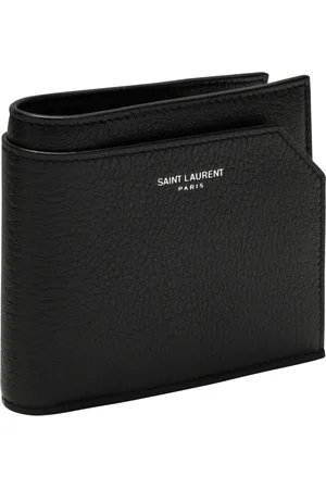 Saint Laurent Accessoires, Heren, Zwart, ONE Size, Leer, Horizontale Portefeuilles en Kaarthouders