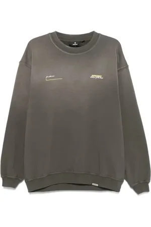 Represent Sweatshirts & Hoodies, Heren, Groen, L, Katoen, Club Sweater Olive Loose Fit