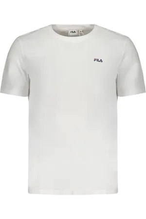 Fila Tops, Heren, Wit, M, Katoen, Klassiek Logo Print T-shirt