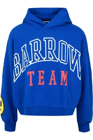BARROW Sweatshirts & Hoodies, Heren, Blauw, M, Katoen, College Lettering Logo Sweatshirt