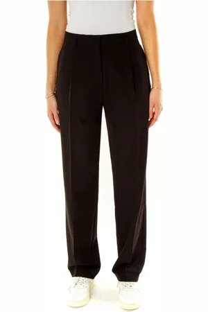 Samsøe Samsøe Broeken, Dames, Zwart, S, Polyester, Tailored broek