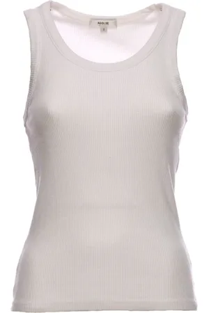 AGOLDE Tops, Dames, Wit, L, Katoen, Witte Polo Shirt