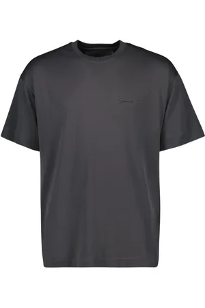 Givenchy Tops, Heren, Grijs, M, Katoen, Baroque Print T-shirt