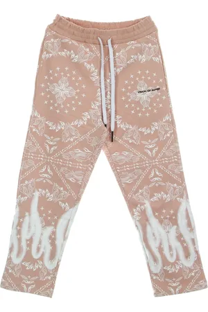 Vision Of Super Broeken, Heren, Roze, S, Katoen, Bandana Print Lichtgewicht Trainingsbroek