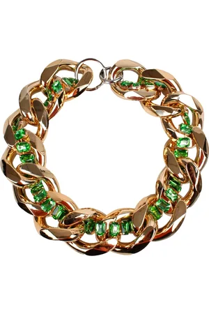 GIANLUCA CAPANNOLO Accessoires, Dames, Geel, ONE Size, Kristallen Ketting