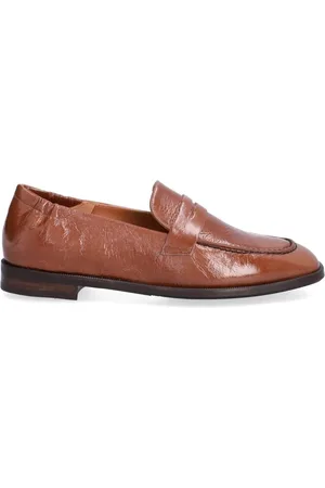 Billi Bi Schoenen, Dames, Bruin, 37 EU, Leer, Handgemaakte Zwarte Loafer met Uitsparing