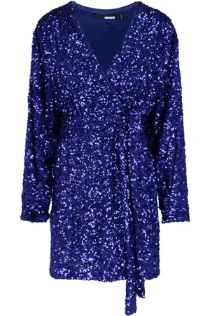 ROTATE Kleedjes, Dames, Blauw, S, Party Dress