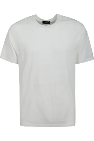 HERNO Tops, Heren, Wit, L, Katoen, Katoenen T-shirt