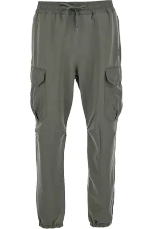 Parajumpers Broeken, Heren, Groen, L, Katoen, Groene Logo Patch Katoen Stretch Broek