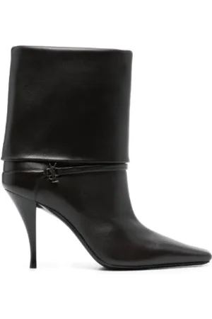 Saint Laurent Schoenen, Dames, Bruin, 36 EU, Leer, Niki Booties