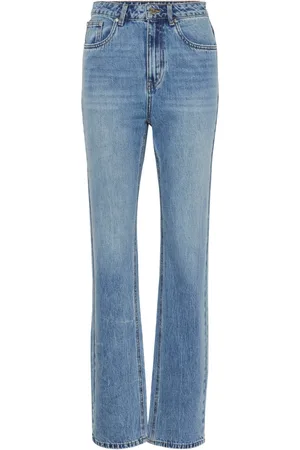 Gestuz Jeans, Dames, Blauw, W29, Denim, Vintage Wash Straight Leg Jeans