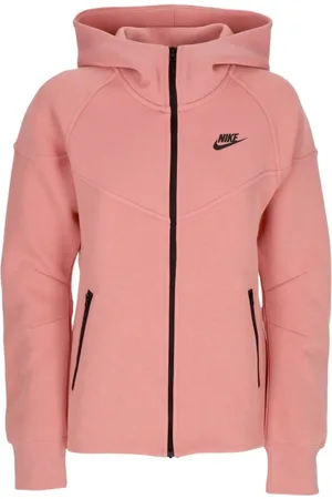 Nike Sweatshirts & Hoodies, Dames, Roze, S, Katoen, Sportieve Lichtgewicht Zip Hoodie