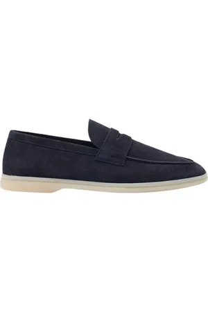 Scarosso Schoenen, Heren, Blauw, 44 EU, Suède, Luciano Loafers