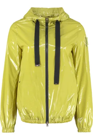 HERNO Jassen, Dames, Groen, M, Katoen, Technische jas met capuchon van