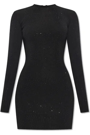 Balenciaga Kleedjes, Dames, Zwart, M, Crystal Mini Jurk