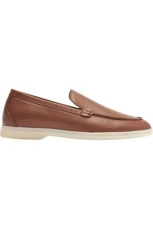 Scarosso Schoenen, Dames, Bruin, 37 1/2 EU, Leer, Ludovica Loafers