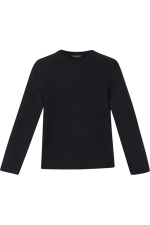 Balenciaga Truien, Dames, Zwart, S, Wol, Wollen Gebreide Trui
