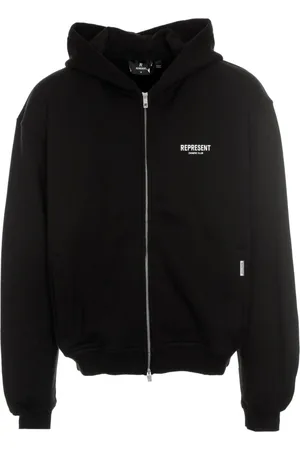 Represent Sweatshirts & Hoodies, Heren, Zwart, M, Katoen, Owners Club Zip Hoodie