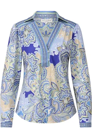 Hale Bob Blouses & Shirts, Dames, Veelkleurig, S, Paisley Print Blouse met V-hals