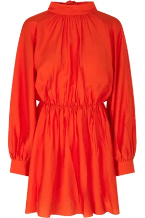 Samsøe Samsøe Kleedjes, Dames, Oranje, S, Zomerjurk