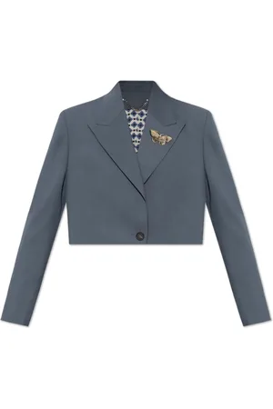 Golden Goose Jassen, Dames, Grijs, M, Wol, Short Blazer