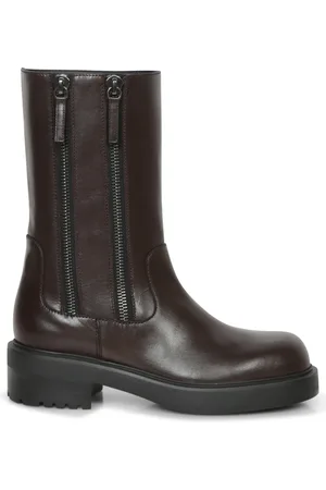 Giuseppe Zanotti Schoenen, Dames, Bruin, 39 EU, Leer, Foustine Enkellaarsjes