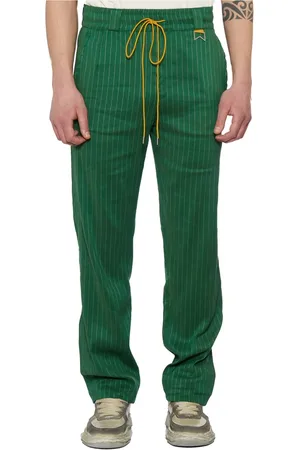 Rhude Broeken, Heren, Groen, L, Linnen, Linnenmix Broek