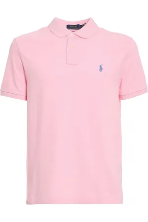 Ralph Lauren Tops, Heren, Roze, XL, Katoen, Polo Shirt
