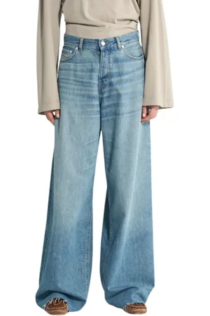 haikure Jeans, Dames, Blauw, W25, Denim, Bethany Wide Leg Denim Jeans