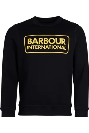 Barbour Sweatshirts & Hoodies, Heren, Zwart, S, Katoen, Logo Sweatshirt