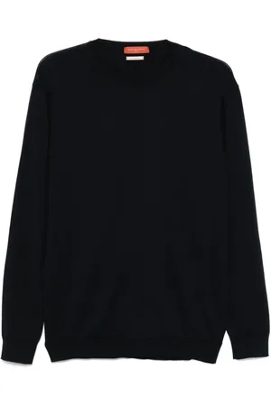 Daniele Fiesoli Truien, Heren, Blauw, M, Navy Crew Neck Sweater