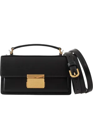 Golden Goose Tassen, Dames, Zwart, ONE Size, Leer, Elegante Venezia Kleine Leren Tas