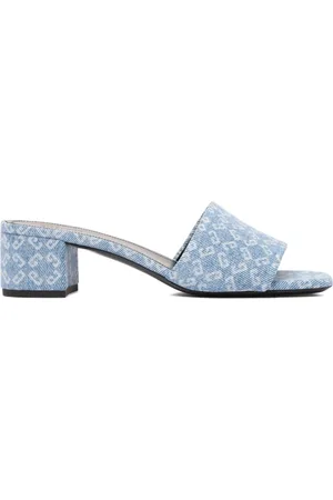 Givenchy Schoenen, Dames, Blauw, 37 EU, Leer, Stijlvolle sandalen voor zomerse outfits