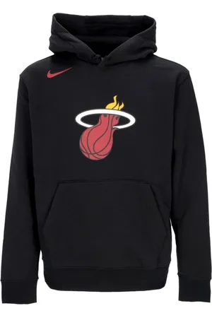 Nike Sweatshirts & Hoodies, Heren, Zwart, XS, Katoen, Miami Heat Club Hoodie