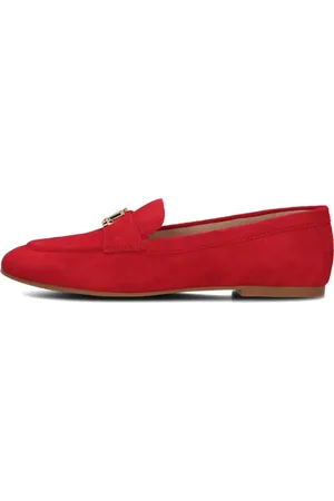 Ralph Lauren Schoenen, Dames, Rood, 41 EU, Leer, Averi III Flats Loafer