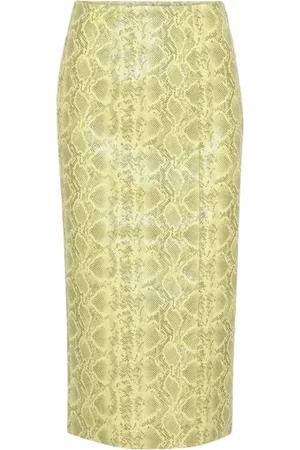 ROTATE Rokken, Dames, Geel, L, Polyester, Leeds Rok