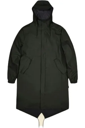 Rains Mantels, Dames, Groen, M, Polyester, Fishtail Parka