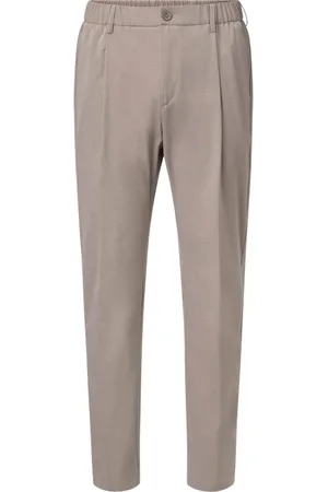 HERNO Broeken, Heren, Grijs, M, Katoen, Elastische Chino Broek