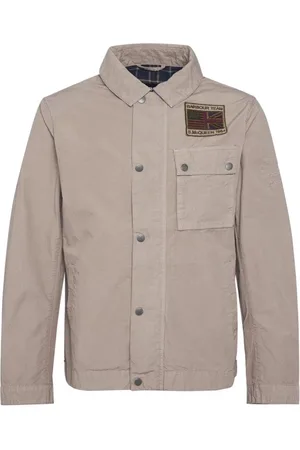 Barbour Jassen, Heren, , M, Katoen, Katoenen Jas met Rits en Knopen