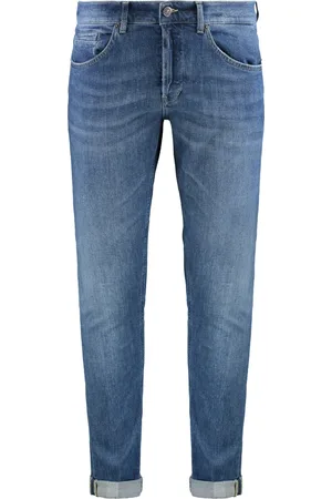 Dondup Jeans, Heren, Blauw, W30, Katoen, Skinny Jeans met Metalen Details