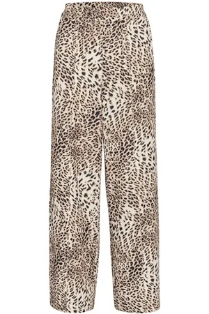 Gestuz Broeken, Dames, Bruin, S, Polyester, Lichte Leo Leo Broek